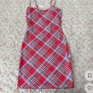 Plaid checkered dress